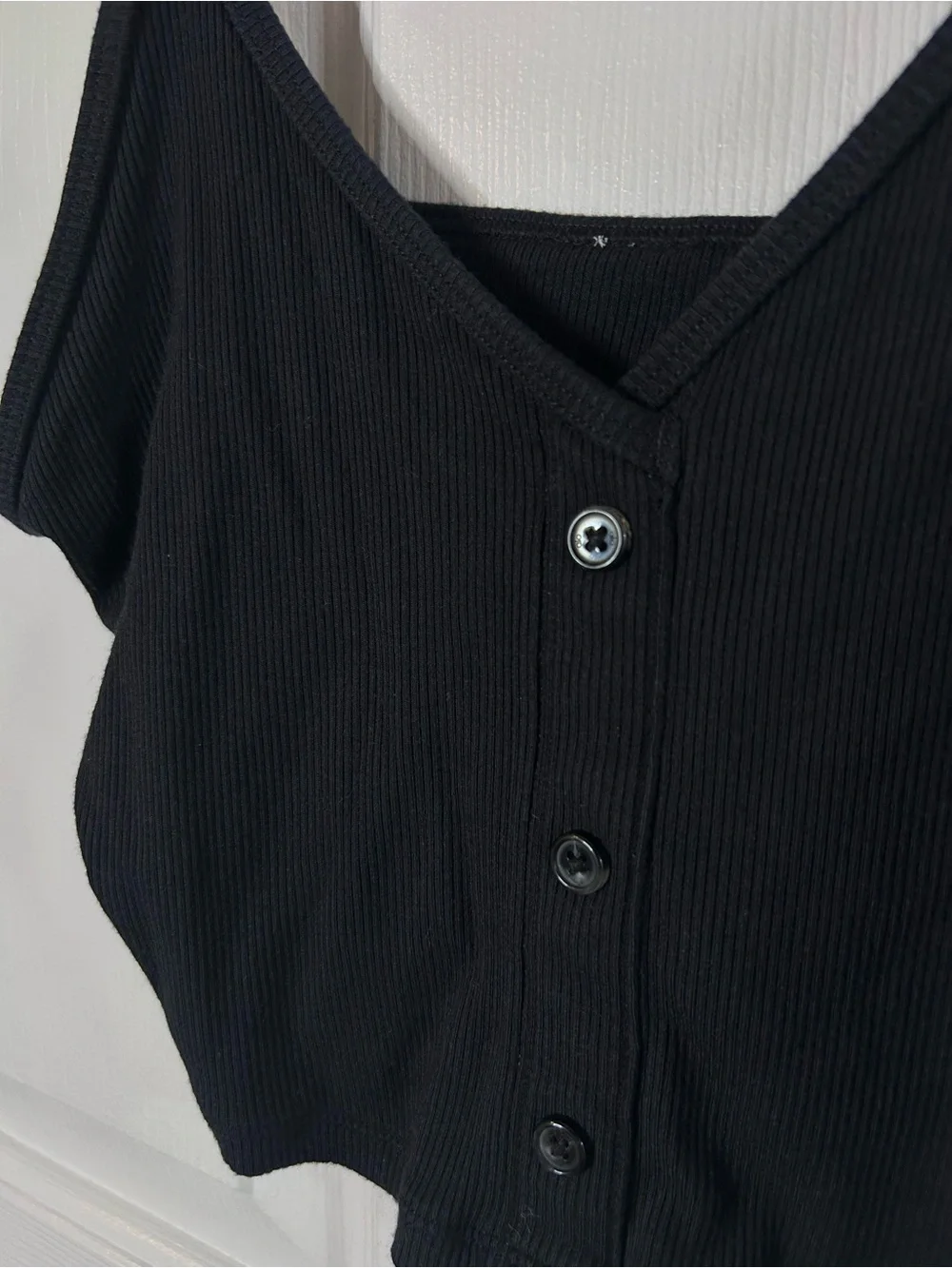 ALO Yoga Ribbed Delicate Lounge Tank- Black/ Size X-Small